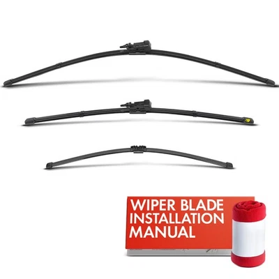 Передние и задние стеклоочистители ветрового стекла 26 дюймов, 20 дюймов и 16 дюймов для Volvo C30 07-13 3 шт. - Изображение 1 из 4