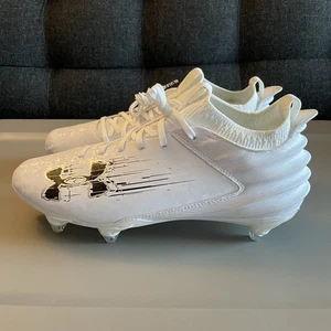 Under Armour Blur Smoke 2.0 MC Football Cleats White Men`s Size 10 3027997-102 - Picture 1 of 11