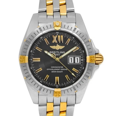 Breitling Cockpit B49350 Auto 41mm Black Dial 18k YG TT Bezel/Band Steel Watch - Image 1 of 4