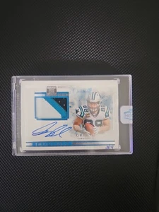 2019 Impeccable Greg Olsen-Elegance Player Worn 3 Color Patch /4 On Card Auto - Picture 1 of 6