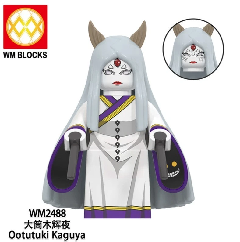 2 inch Custom Naruto Shippuden Kaguya Ōtsutsuki Minifigure, with Base, New/Mint - Image 1 of 1