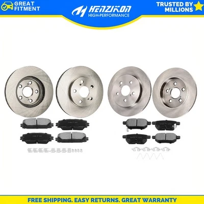 Front and Rear Disc Rotor Brake Pad for 2010 - 2015 Toyota Prius Lexus CT200h - Image 1 of 4