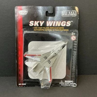 MOTOR MAX 2007 SKY WINGS F-14 USS ENTERPRISE DIE CAST METAL & PLASTIC AIRCRAFT - Image 1 of 4