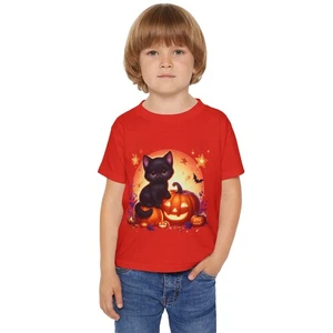 Copy of Adorable Halloween Bats Duck Art Toddler T-shirt, Cute Pumpkin Kids - Picture 1 of 25