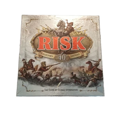 Risk 40th Anniversary Collector's Edition Board Game *Missing 2 Gold Infantry* - Image 1 of 4
