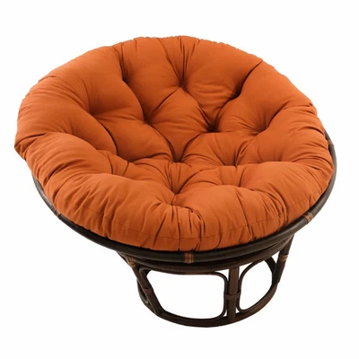 Bali 42-inch Rattan Papasan Chair with Twill Cushion - Image 1 of 4