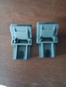 2x HINGE HINGES DUST COVER LID ORIGINAL - DUAL CS530 CS 530 CS-530 - Picture 1 of 12