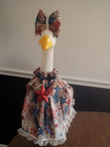 Goose clothes outfit - Patriotic assorted stars w/bow lg 24-27" goose - Picture 1 of 4
