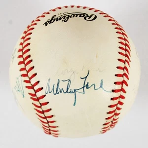 Whitey Ford Signed Baseball Multi w/ Other Hall of Famers Incl. Gaylord Perry... - Picture 1 of 6