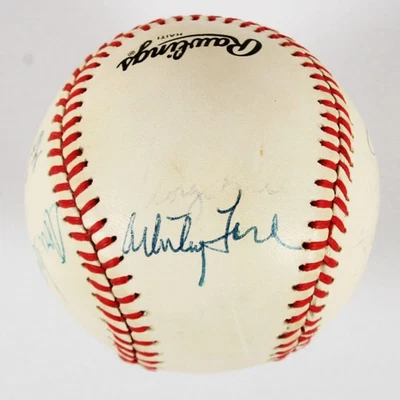 Whitey Ford Signed Baseball Multi w/ Other Hall of Famers Incl. Gaylord Perry... - Image 1 of 4