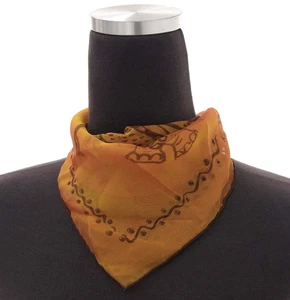 HERMES Carre 45 a votre service mousseline Silk Scarf Chiffon Tags No Box Used. - Picture 1 of 6