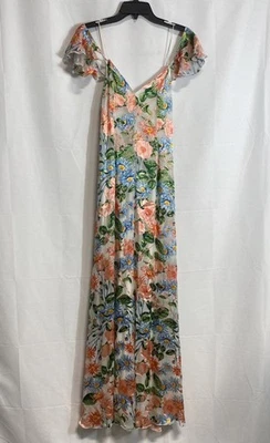 Alice + Olivia Multicolor Floral Boho Maxi Dress Women's Size 6 - Image 1 of 4