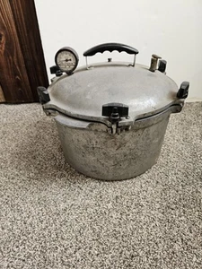 Vintage All American Pressure Cooker Model No.7 Canner 15.5 Qts. Cast Aluminum - Picture 1 of 13
