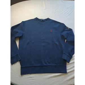 Polo Golf Ralph Lauren Blu Felpa Girocollo Pull Over Uomo Medium - Foto 1 di 8