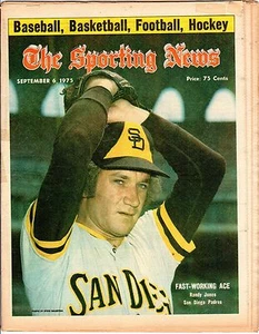 Sporting News 6/09/1975, béisbol, revista, Randy Jones, San Diego Padres ~ Gd - Imagen 1 de 1