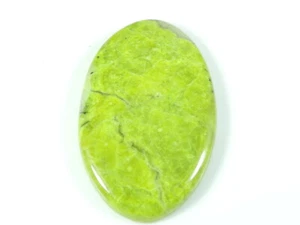 27X42X5MM Natural Green Opal Oval Shape Cabochon Loose Gemstone 48Cts. - Picture 1 of 9