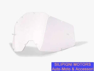 LENTE DI RICAMBIO TRASPARENTE ORIGINALE 100% RACECRAFT-ACCURI-STRATA Generation1 - Foto 1 di 3