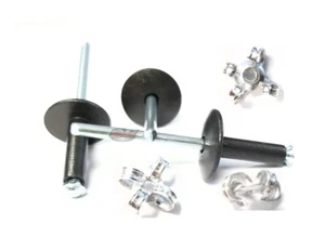 Flat Black 3/16" Rivet Large Head Exploding Banana Peel Aluminum Pop Rivets 2... - Picture 1 of 1