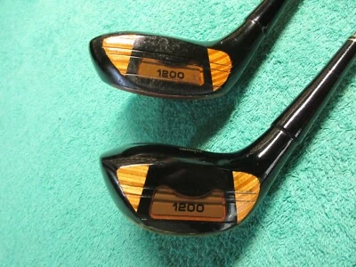 Vintage Wilson 1200LT 3 & 4 Woods W/HC's, V2 R-Flex Steel Shafts - All Original - Image 1 of 4