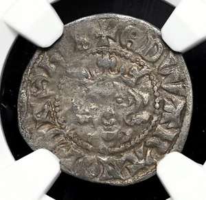 ENGLAND. Edward I Longshanks, 1272-1307. Silver Penny, London mint, NGC XF40 - Picture 1 of 4