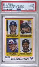 2019 Throwback Thursday #TBT Fernando Tatis Jr Brendan Rodgers PSA 9 Rookie RC