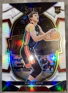 2022-23 Select Nikola Jovic RC Rookie Card Concourse White Prizm 143/149 MINT! - Picture 1 of 2