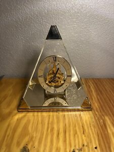 Vintage Seiko Pyramid Table Clock For Parts