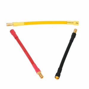 6mm Female Banana to 5.5mm Male Bullet Motor Control ESC 10awg 4" Extension Wire - Picture 1 of 2