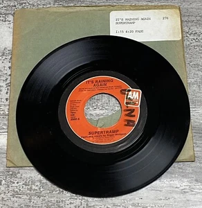 Supertramp It’s Raining Again Bonnie RadioStation DJ Single Record Jukebox 45 - Picture 1 of 5