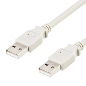 USB Kabel A Stecker auf A Stecker USB-A 2.0 Verbindungskabel, grau Länge wählbar - Afbeelding 1 van 36
