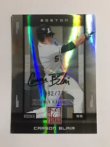 2008 Donruss Elite Carson Blair RC Auto #d 82/719 eXtra Ed. Spedizione gratuita!! - Foto 1 di 2