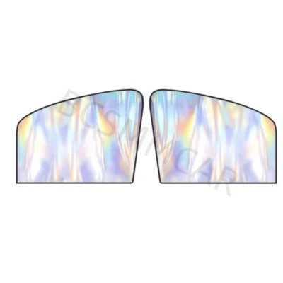 Sun Shade Car Front Side Window Curtain Shield Magnetic Cover UV Protection 2Pcs - Image 1 of 4