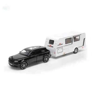 1:32 Rolls Royce Cullinan Trailer Alloy Model Car Toy Diecast Sound Light Car - Picture 1 of 31