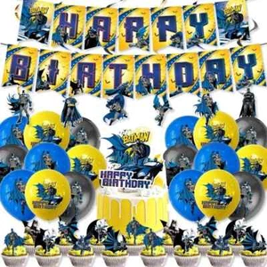 Superhero Batman Birthday Party Supplies Set for Adults,Kids Party Decorations - Picture 1 of 12
