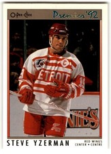 1991-92 O-Pee-Chee Premier Steve Yzerman #73 Detroit Red Wings