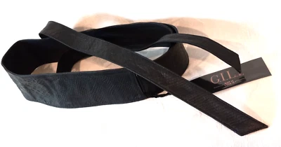 Cinturón OBI de cuero reversible negro Gili talla M/L nuevo con etiquetas Foto 1 de 4