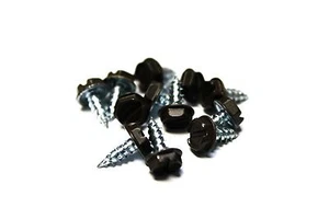 (1000) 6 x 3/8 Tornillos de cabeza hexagonal ranurados para chapa (marrón real) - Imagen 1 de 1
