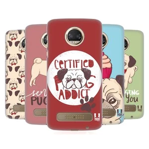 HEAD CASE DESIGNS PUG PRINTS HARD BACK CASE FOR MOTOROLA PHONES 1 - Picture 1 of 12