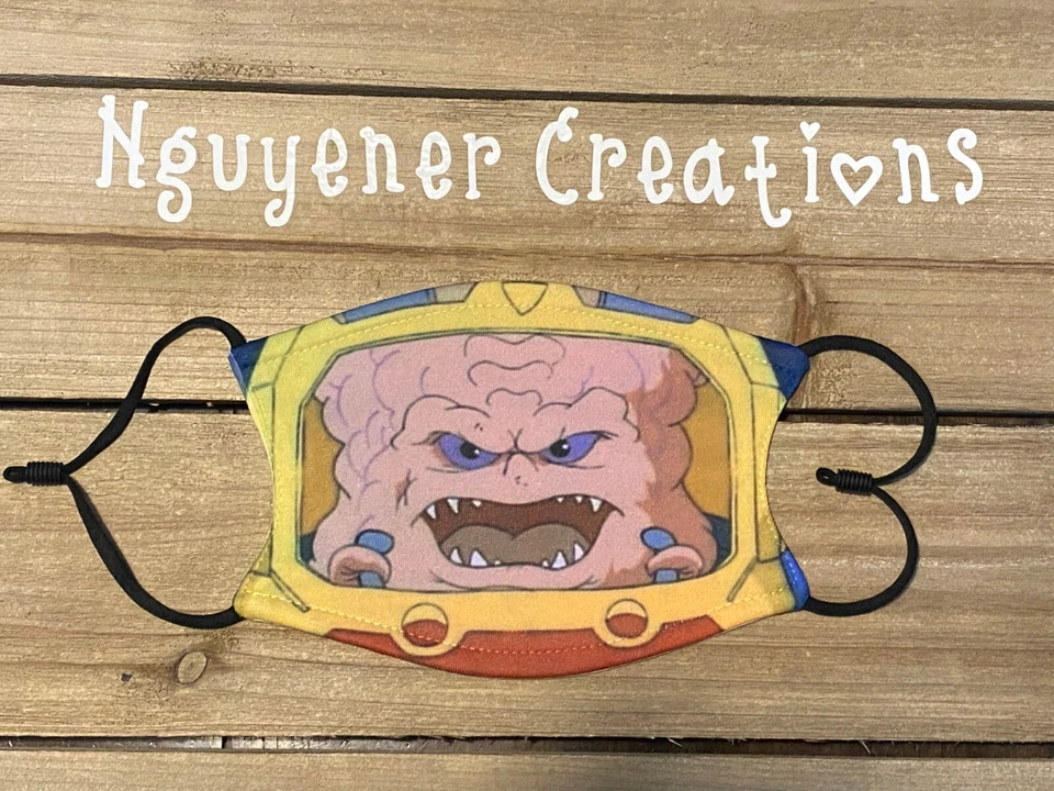 Krang Face Mask TMNT Teenage Mutant Ninja Turtles Kraang Facemask Mouth  - Image 1 of 3
