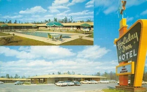 Holiday Inn Hotel Roadside Multi Vistas Coches De Colección Pine Bluff, AR 1950 Postal - Imagen 1 de 2