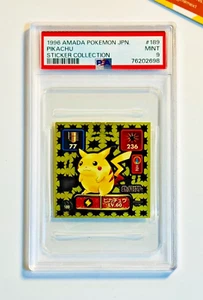 Pokemon PSA 9 Pikachu #189 Amada Sticker Collection 1996 - Imagen 1 de 2