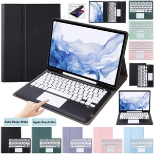 For iPad Pro 12.9'' 6th 5th 4th 3rd Gen Bluetooth Touchpad Keyboard Case Mouse - Picture 1 of 73