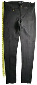 Pantalones al tobillo ajustados Lauren Ralph Lauren para mujer talla 4 azul marino - Imagen 1 de 3