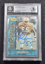 1995 DERRICK BROOKS Signed Bowman Best Card ROOKIE Card-BUCCANEERS-Beckett