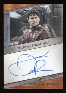 Game of Thrones Art & Images Daniel Portman Podrick Payne Quotable Autograph - Picture 1 of 3