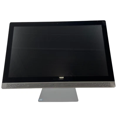 READ HP Pavilion 24" 24-b223w AIO i3-7100t 3.4Ghz 4GB RAM 160GB SSD #CR5511 (VK) - Image 1 of 4