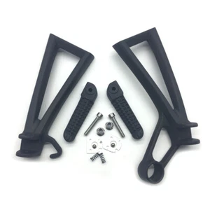 For Yamaha YZF R6 03-05 R6S 06-09 Passenger Black Rear Foot Pegs Rest Bracket - Foto 1 di 14