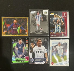Lionel Messi Lot (6) Trading Cards Argentina Barcelona PSG Topps Now Panini - Bild 1 von 5