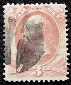 US Briefmarke Scott #O85 ~ 1873 3¢ Washington Official Stamp - Krieg GR20 - Bild 1 von 1