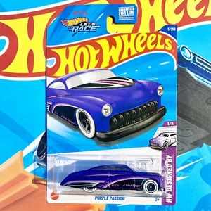 🔥RARO Hot Wheels 2025 Purple Passion 5/250 Larry Wood Design RUBÍ Mercury Ford - Imagen 1 de 7